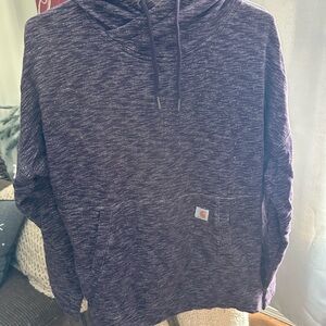 Carhartt Women's Heathered Purple Hoodie